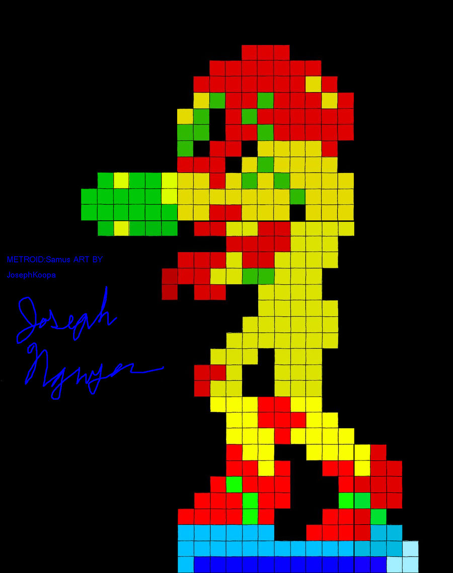 NES Metroid Samus Finished by KaiphasVonSchroder on DeviantArt