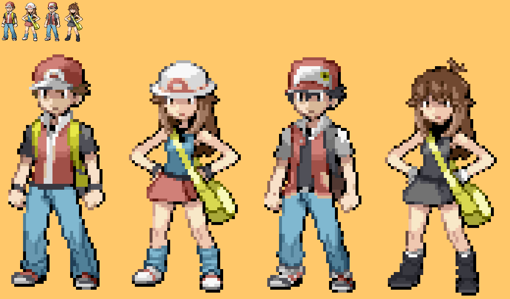 POKEMON RED DPP BACK SPRITE by PKMNTrainerRick on DeviantArt