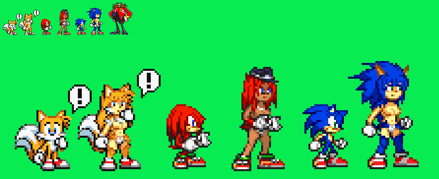 Tails.exe and Knuckles.exe (Mod Gen Version) by Exclipsy on DeviantArt