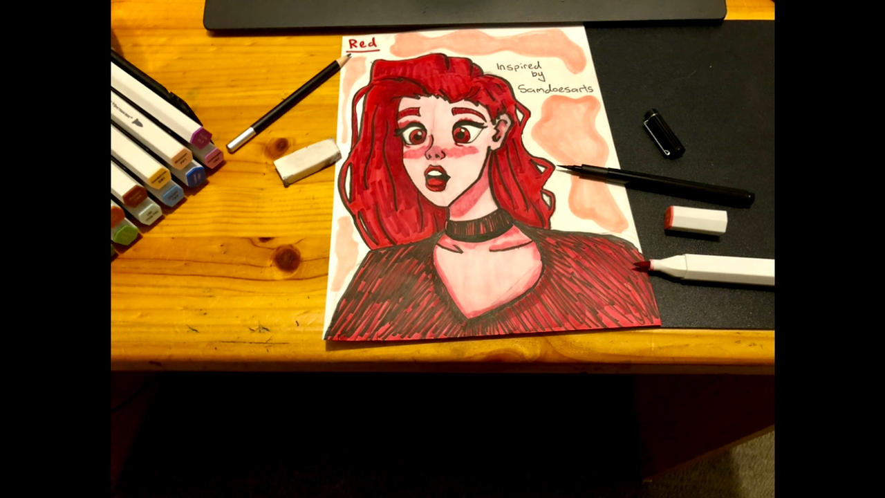 Drawin Red Red Drawing by artmeexpress on DeviantArt