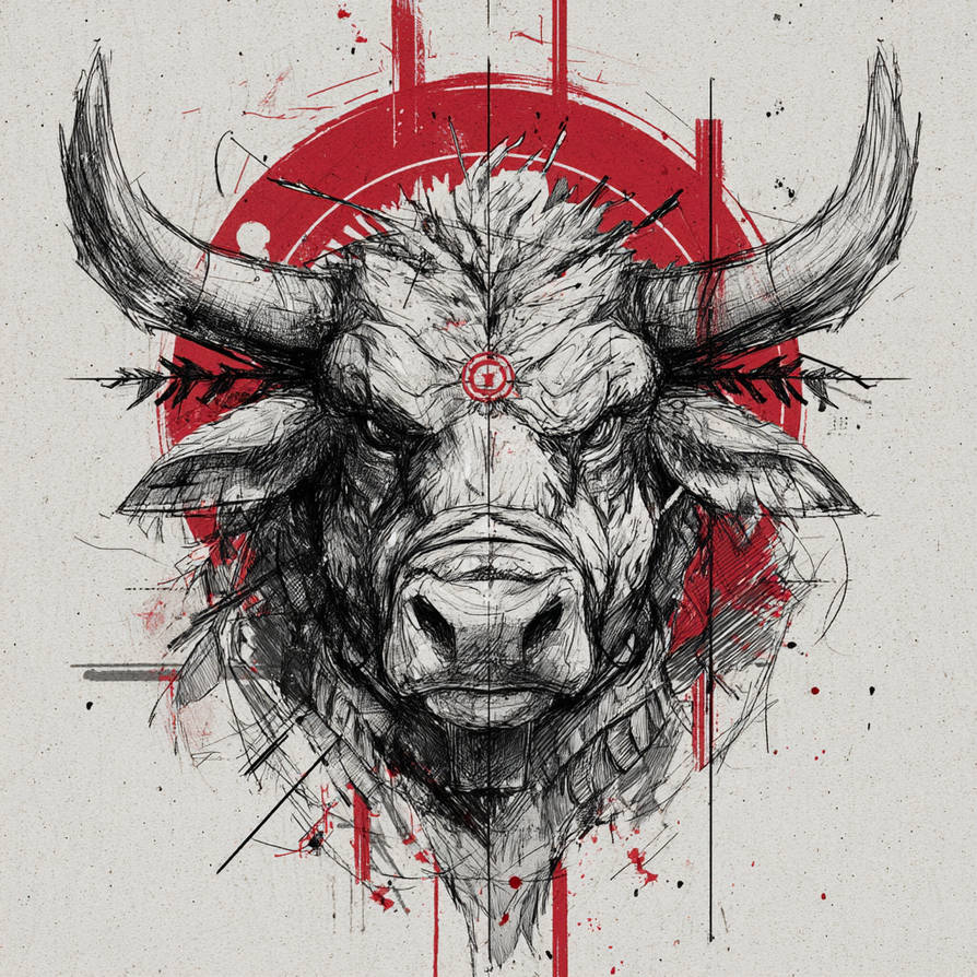 Bull Writing Styles of Bull Head by matemi1980 on DeviantArt