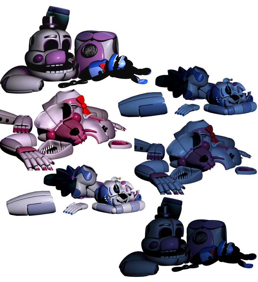Scooped Funtime Parts (Saturated) by SnowyAsher on DeviantArt