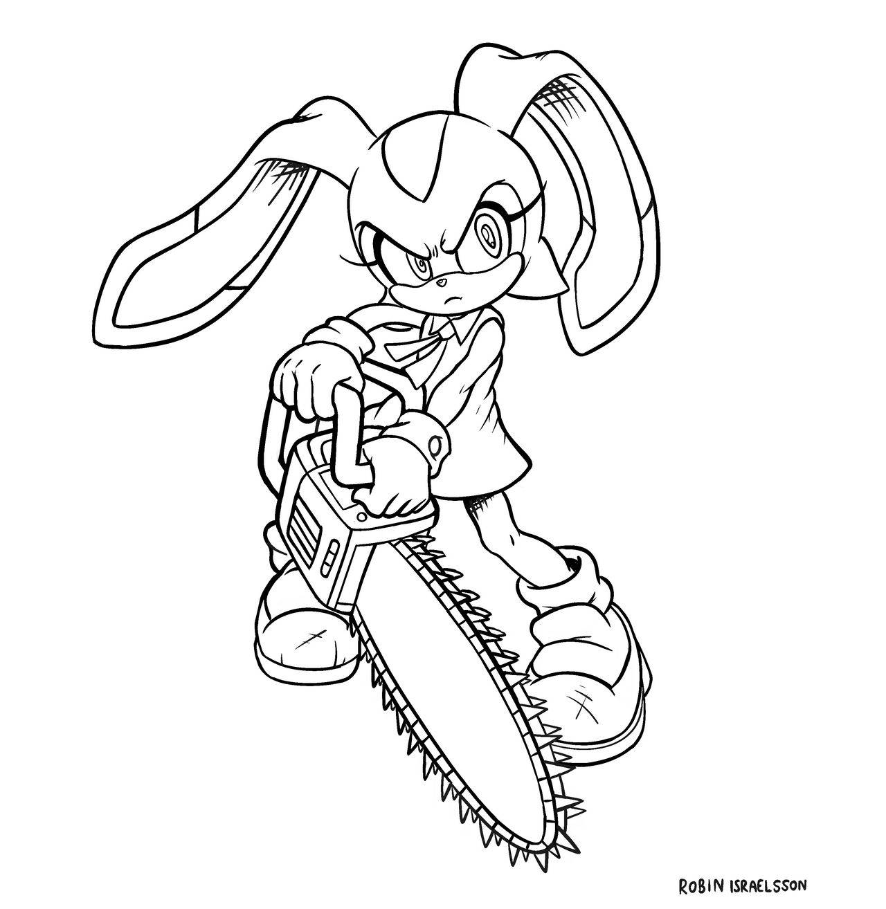 Cream The Rabbit Drawing Guide Cream The Rabbit by rubbe on DeviantArt