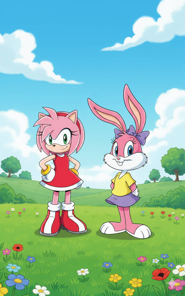 Deviantart Amy The Rabbit AI Amy Rose and Babs Bunny by lolpunch427 on DeviantArt