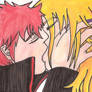 sasori deidara kissing