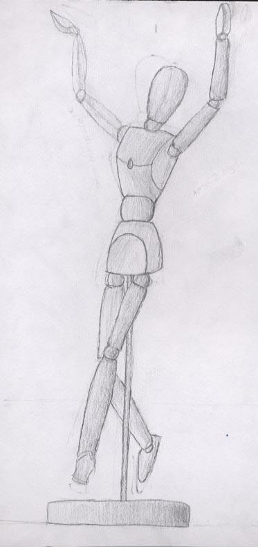 Poseable Model in Graphite by Tessykins on DeviantArt