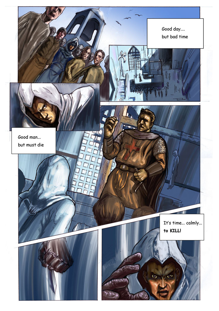 Assassins Creed comic 1st page