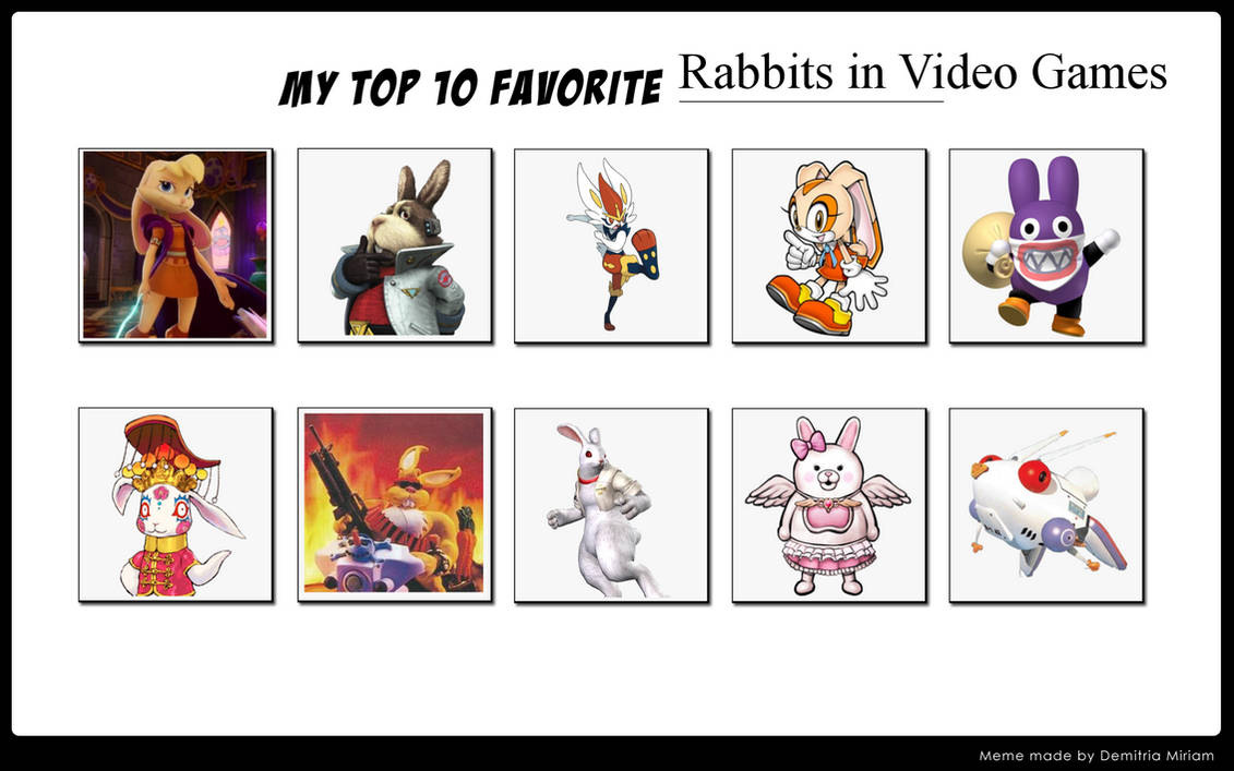 Machine Games Rabbie Top 10 Rabbits in Video Games by HiroTheGamingBunni on DeviantArt
