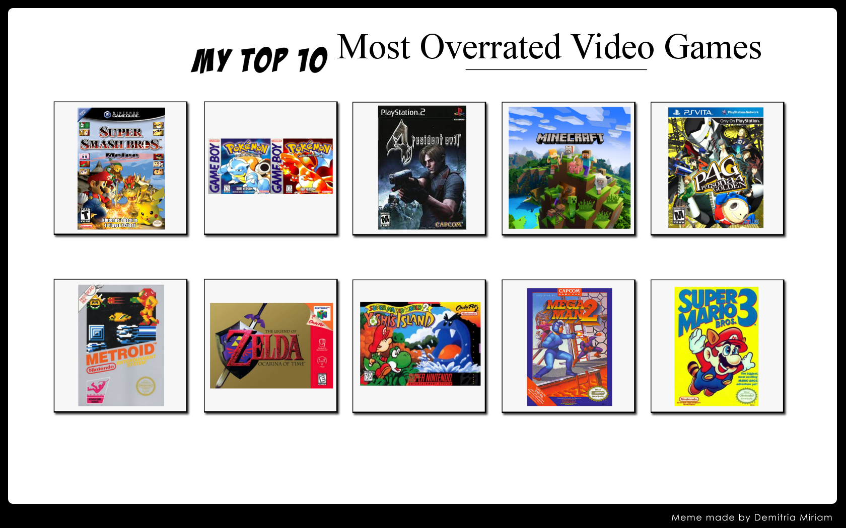 Top 10 Most Overrated Games READ DESCRIPTION By ForestTheGamer On top-10-most-overrated-games-read-description-by-forestthegamer-on
