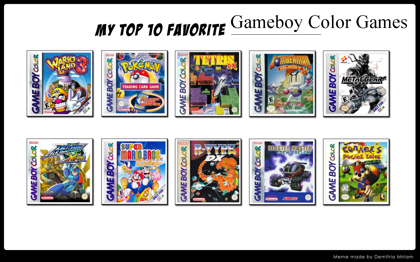 Top 10 Gameboy Color Games By ForestTheGamer On DeviantArt sofistikovan-vrtule-relat-vna-ve-kos-best-gameboy-games-had-vykona