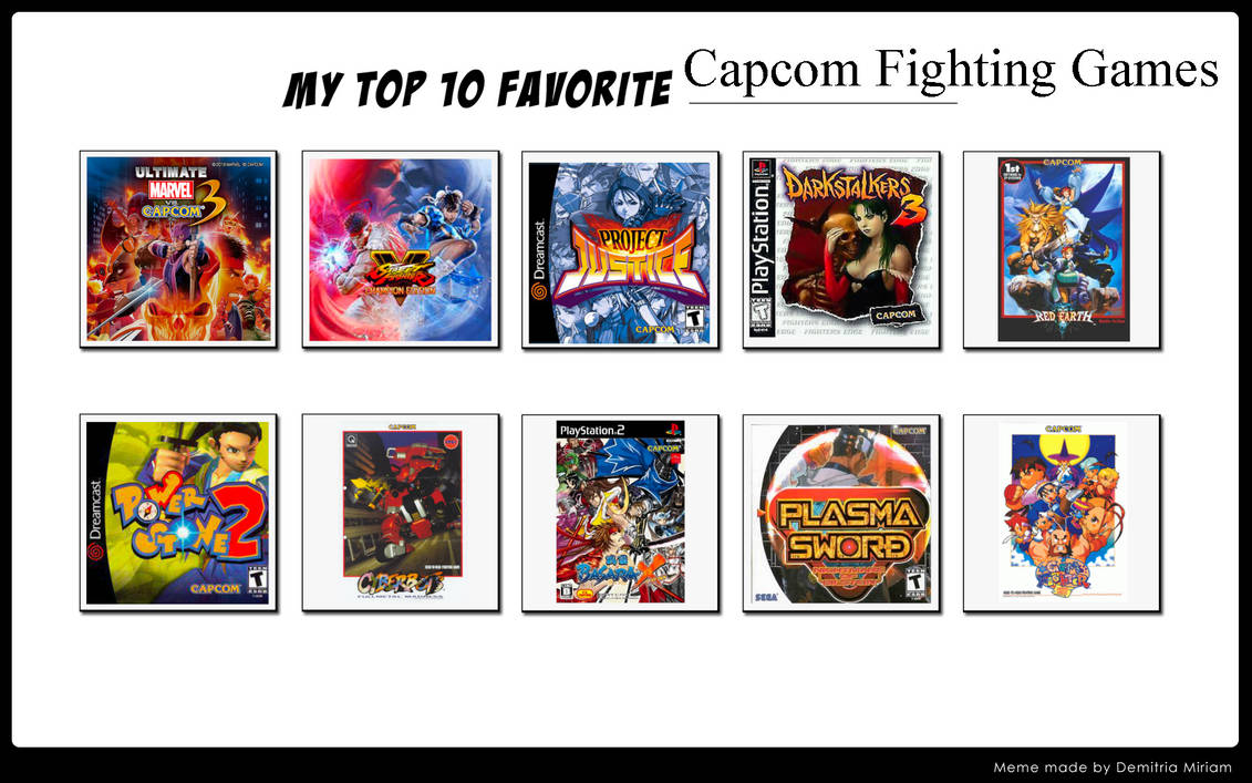 Top 10 Fighting Games by ForestTheGamer on DeviantArt