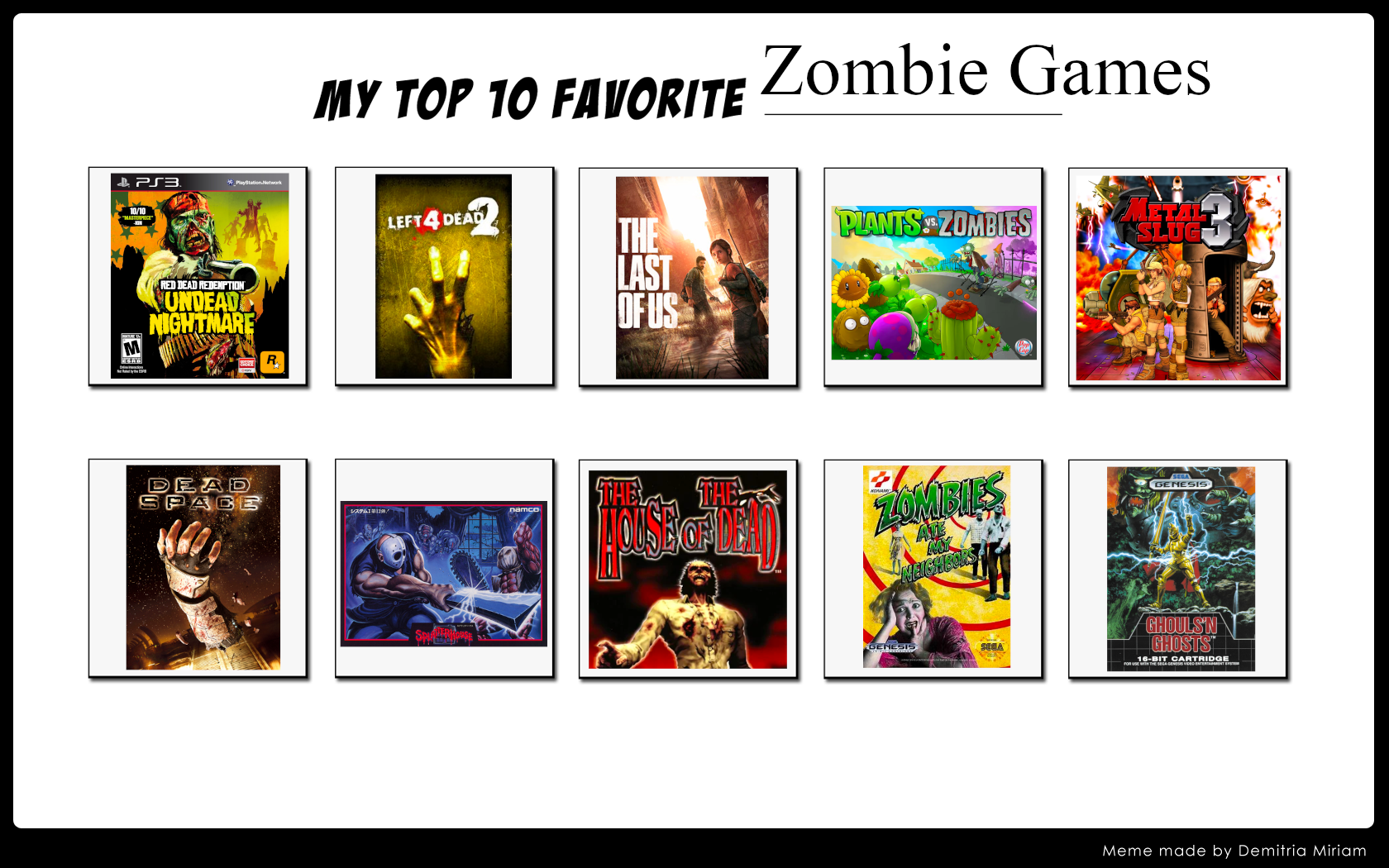 Top 10 Zombie games of all time