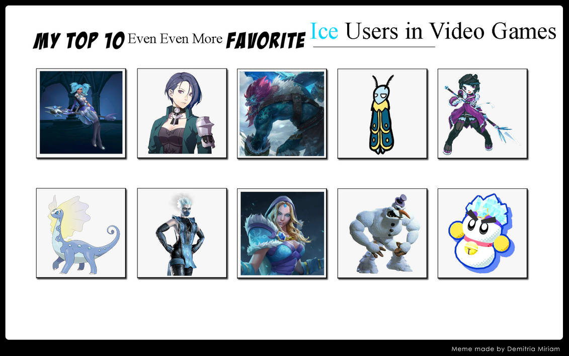 Top 10 Even Even More Ice Users in Video Games by HiroTheGamingBunni on ...