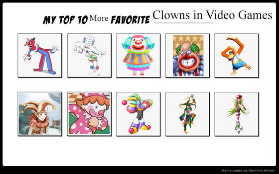 Top 10 More Clowns in Video Games