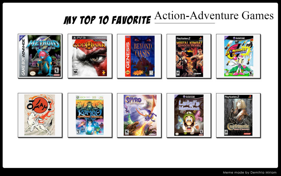 Top 10 Action Adventure Games By HiroTheGamingBunni On DeviantArt top-10-action-adventure-games-by-hirothegamingbunni-on-deviantart