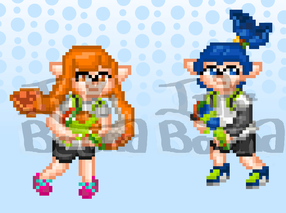 Splatoon - Inkling Pixel Art by Ink-bound on DeviantArt