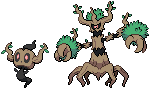 Phantump and Trevenant Sprites