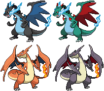 Mega Charizard Sprites