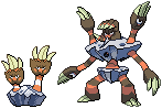 Binacle and Barbaracle Sprites by conyjams