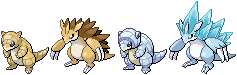 Sandshrew and Sandslash Sprites