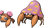 Paras and Parasect Sprites