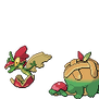 Applin, Flapple, and Appletun Sprites