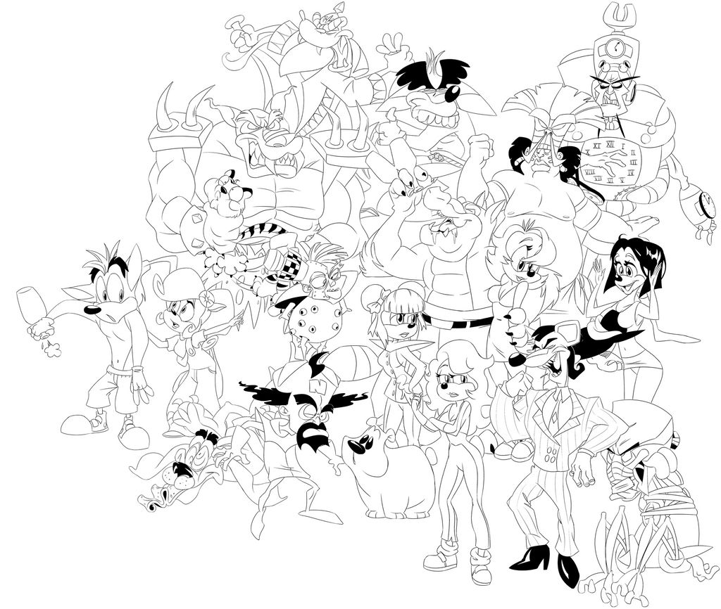 Crash Team Racing group ink