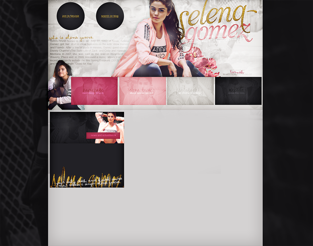 Free design with Selena Gomez