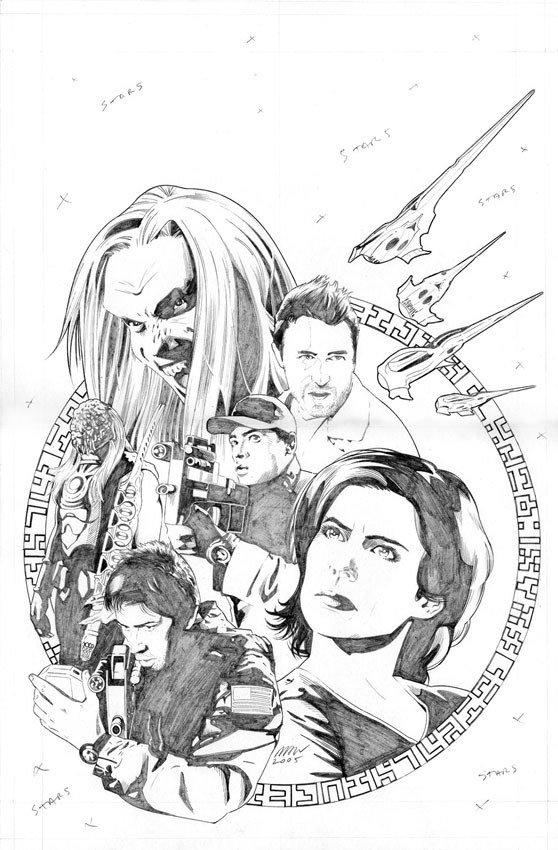 Stargate Atlantis - Cover pencils