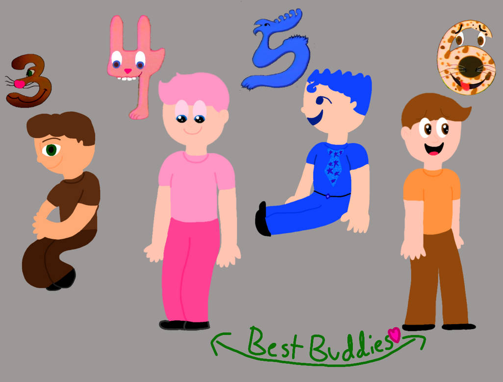 Number Creatures Humanized (3-6) by JBMyUslessWorld04 on DeviantArt