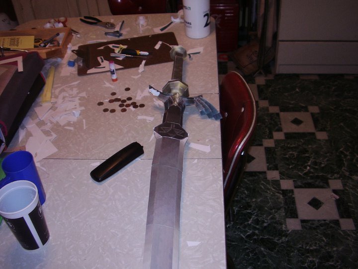 Papercraft Zelda sword 3