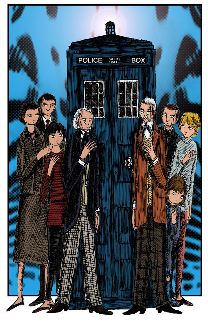 First Doctor Colorized The First Doctors 11x17 Color Art by herbertzohl on DeviantArt