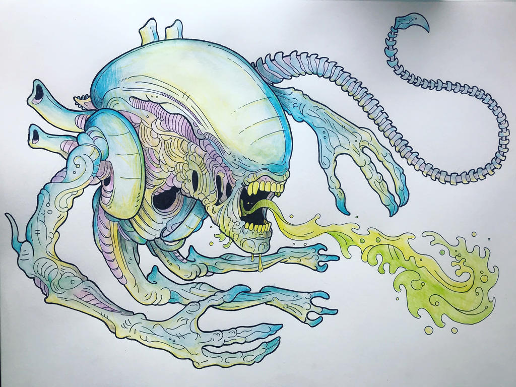 Alien (Finished) by RobertGillett on DeviantArt
