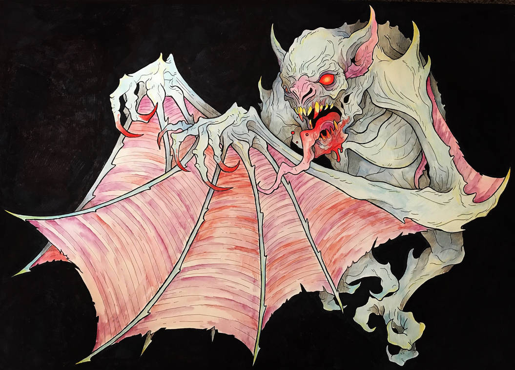 Demon Bat Finished By Robertgillett On Deviantart Demon Bat Finished By Robertgillett