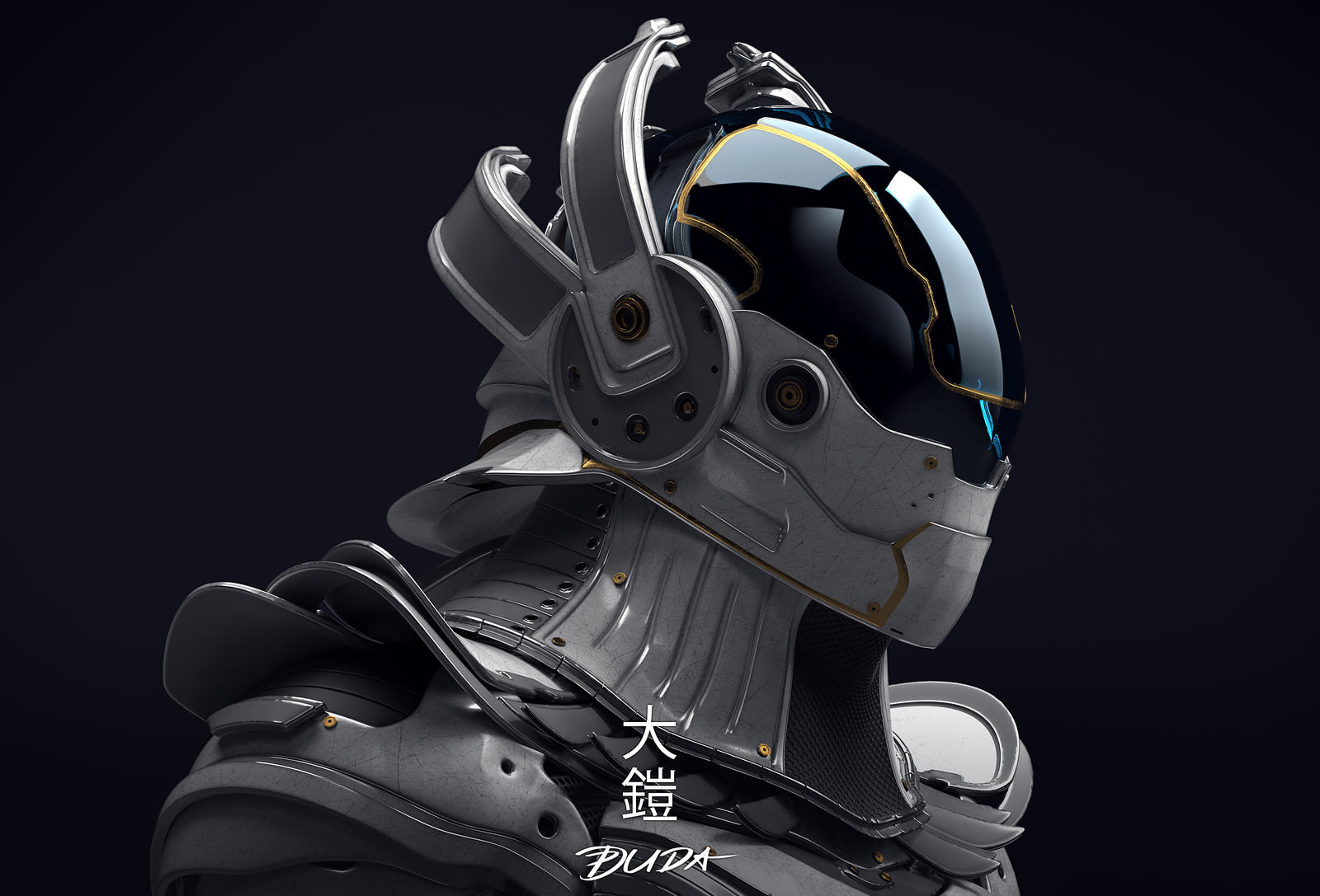 -yoroi - Future Tech Samurai Armor 02 by przemek-duda on DeviantArt