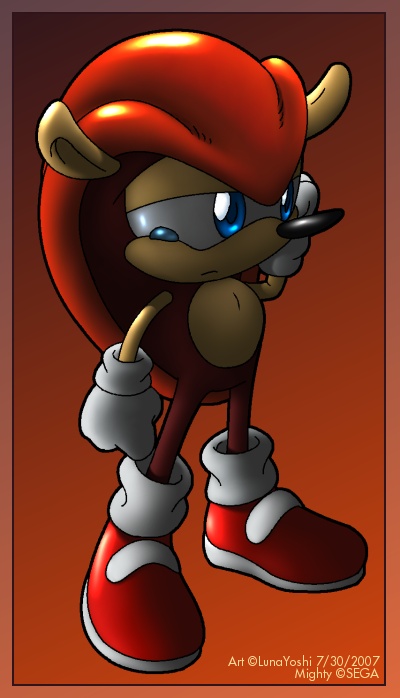 Mighty the Armadillo fanart by FrostTheHobidon. I really want the character  to make a return so bad someday :) : r/SonicTheHedgehog