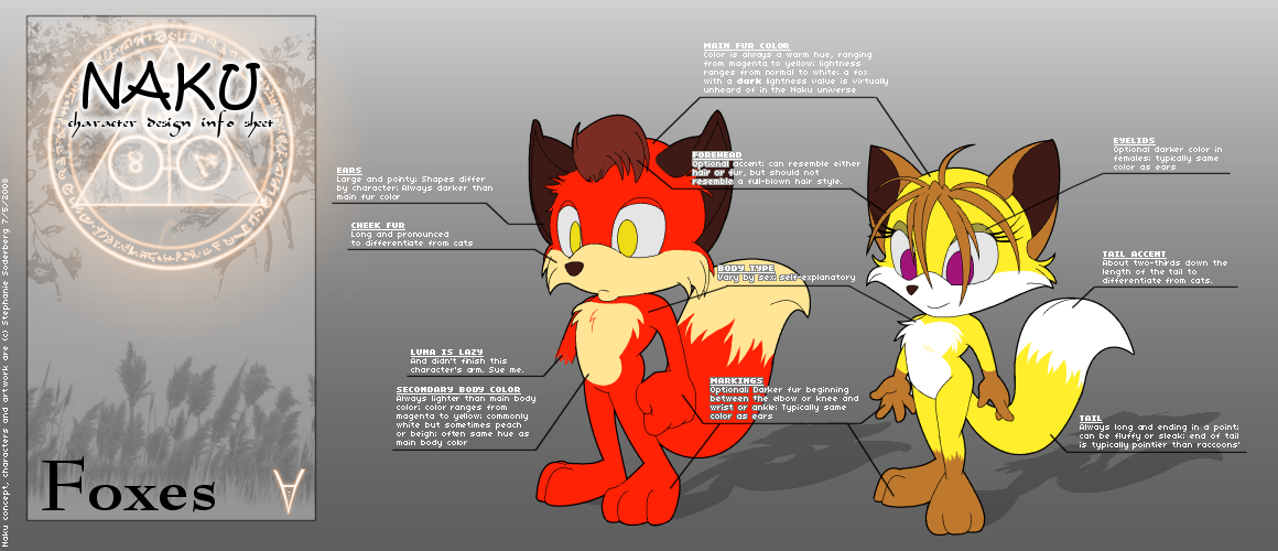 Naku Char Design: Foxes