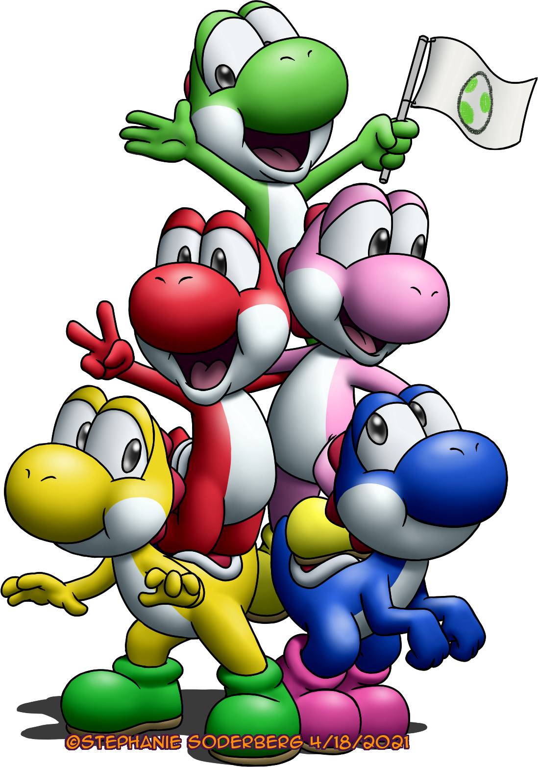 Yoshi: Pride yoshies part 3 by LuLuLunaBuna on DeviantArt