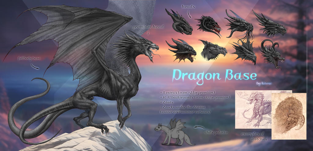 Dragon In Base 20$ DRAGON BASE by Eccind on DeviantArt