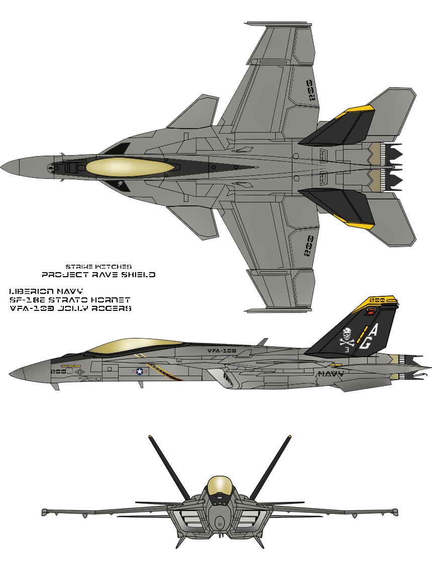 S/F-18E Strato Hornet - Front View