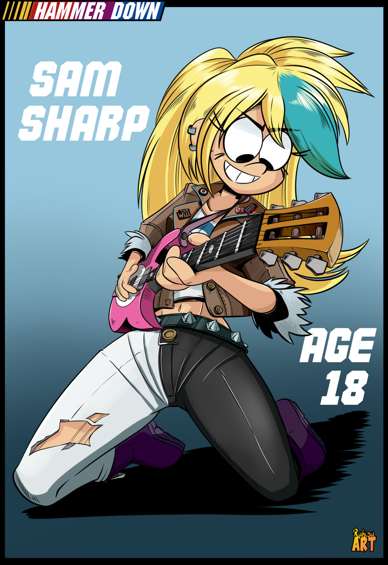 Deviantart Sam Hammer Down - Sam Sharp by Ruhisu on DeviantArt