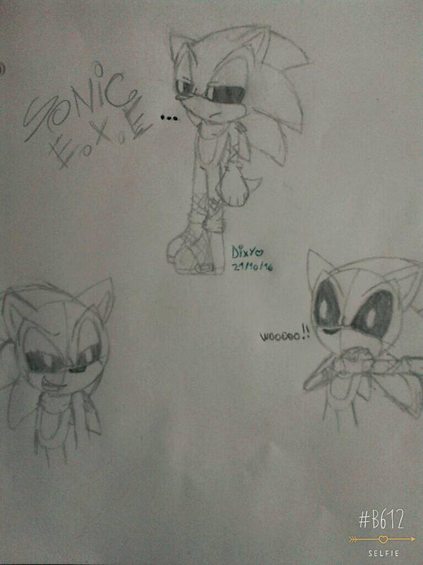 Sonic exe sketch by Dixythefox on DeviantArt