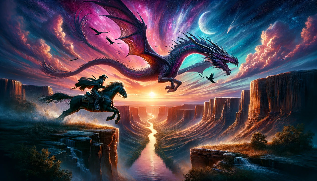 The Lone Rider and his Faithful Dragon by innov4tor on DeviantArt