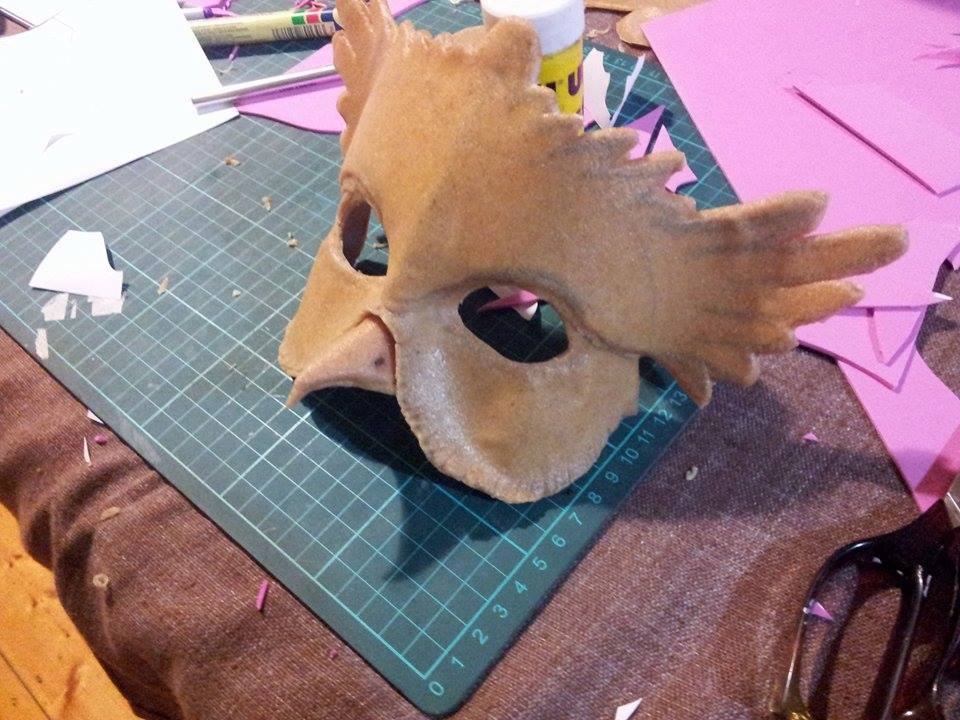 Owl masquerade Mask WIP