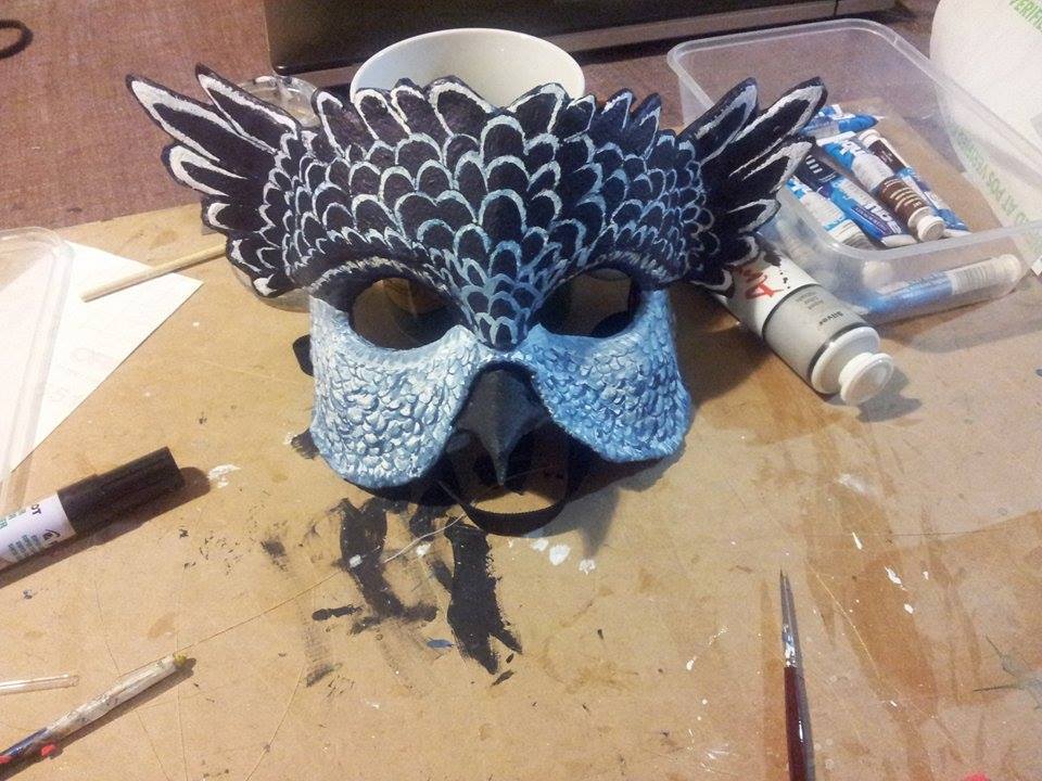 Owl masquerade Mask Finished 1