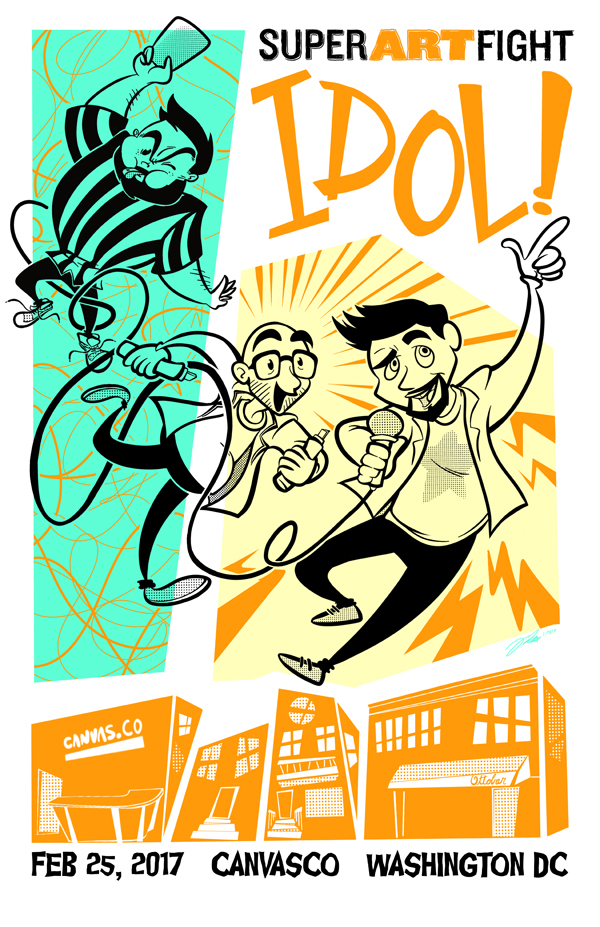 SUPER ART FIGHT Idol Poster 2017 by geeksnextdoor