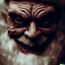 Creepy santa closeup