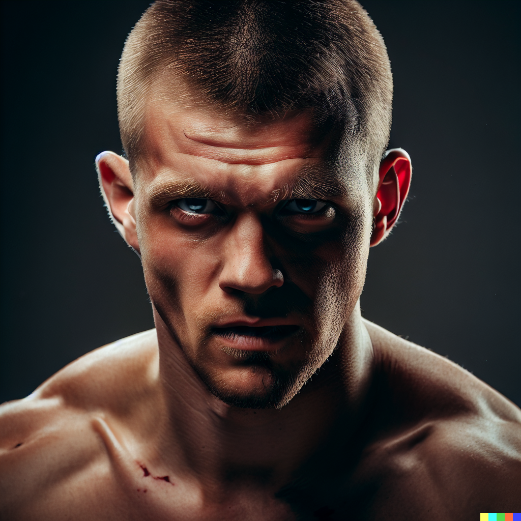 mma fighter headshot by FutureRender on DeviantArt
