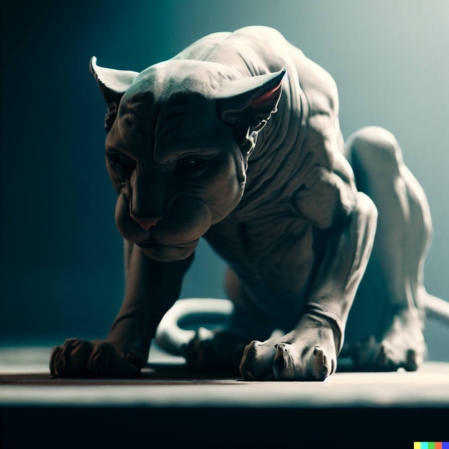 Alien Sphinx Deviantart A lifelike Sphinx #03 - Full body by FutureRender on DeviantArt