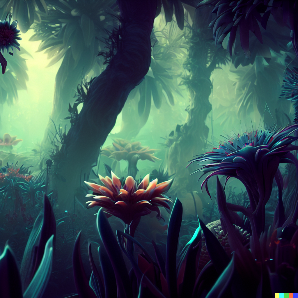 Alien Jungle Plants by FutureRender on DeviantArt